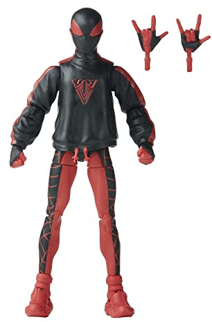 Marvel Hasbro Legends Series Miles Morales Spider-Man, Spider-Man Legends Collectible 6 Inch Action Figures