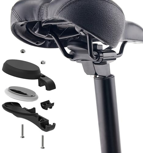 Supporto per bicicletta per AirTag, supporto per bicicletta AirTag nascosto sulla sella per la sella della bicicletta, accessorio per bicicletta antifurto con antifurto compatibile con mountain bike