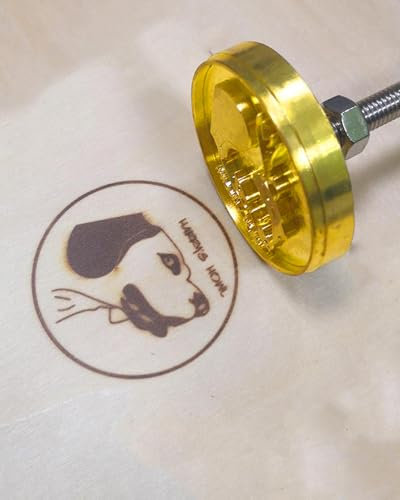 SPOODOR Brandeisen für Holzbearbeitung, individuelles Brandeisen für Holz, handgefertigtes Design, Brennstempel mit Griff (2,54 cm)