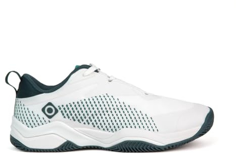 Izas Gratal Zapatillas de Padel para Hombre Mujer con Cordones y Suela Antideslizante. Deportivas Ligeras y Transpirables de Alto Rendimiento. Zapatos Unisex para Pádel Color Blanco y Azul