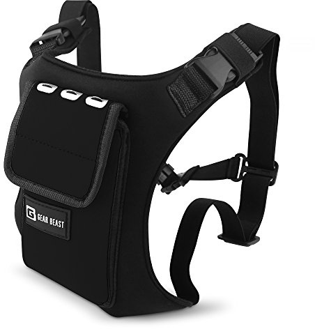Gear Beast Running Backpack for Men and Women - Lightweight Running Vest & Phone Holder for Jogging, Hiking and Cycling - Compatible with Most Smartphones, Black