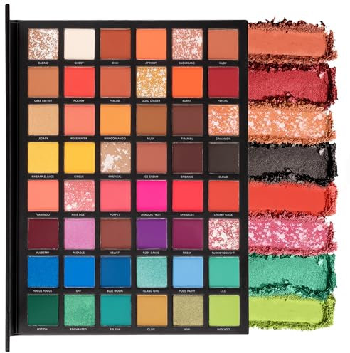 LaRoc 'Artistry Book' - Makeup Eyeshadow Palette/Makeup Palette Set of 48 Colours in Matte and Shimmer Make Up Palette, Nude, Taupe, Blues, Purple High Pigment Eye Palette Makeup