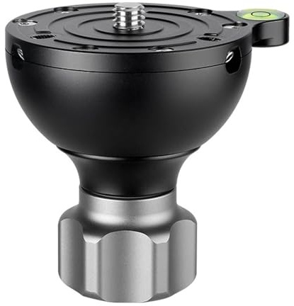 LEOFOTO YB-75SP 75mm Levelling Half Ball Adapter for Bowl Tripod Short Handle Low Profile