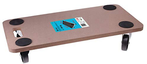 ADGO Plate-Forme de Transport Rectangulaire 600 x 300 mm, MDF, Capacité de Charge Jusqu'à 200 kg, Tapis de Transport pour Chariot, Meubles Portables, pour Déménagement, Rénovation, 1 pièce
