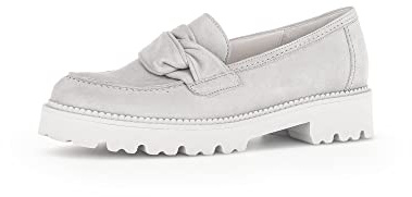 Gabor Donna Mocassini, Signora Pantofole,Pantofola,Scarpe da College,Scarpe Business,Grigio (Lightgrey),39 EU / 6 UK