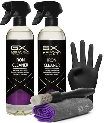 GxDetail Descontaminante Férrico para Llantas y Carrocería 1 Litro - GxDetail – Fórmula Avanzada – Limpiallantas sin Frotar - Elimina Ferodo y Grasa – Limpiador de Uso Rápido – No daña Pintura