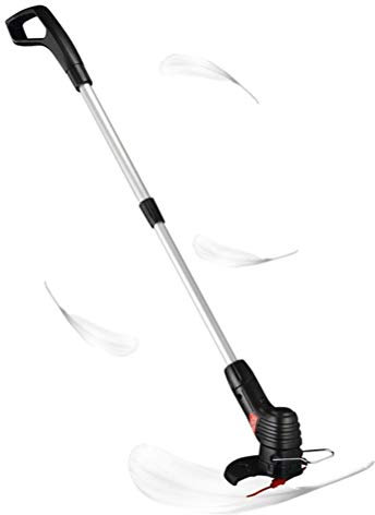 Mrisata Coupe-Bordures sans Fil, Coupe-Herbe électrique avec Manche Télescopique, Tondeuse à Gazon sans Fil Rechargeable, Coupe-Herbe à Cordes pour Jardin, Pelouse (Réglementation européenne)