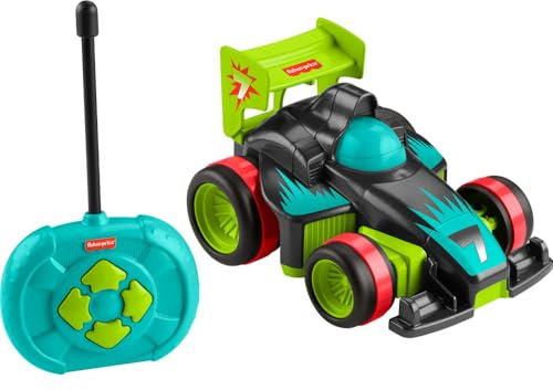 Fisher-Price Preschool Toy Remote Controlled Car My Easy RC with 2 Speeds for Kids Ages 3+ Years, HYH28