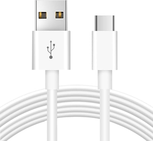 ANLINK Câble d'extension USB A vers USB C de 3 m (10 pieds) pour caméras de sécurité, smartphones et manettes Switch Pro, blanc, 10.5 W, transfert de données et léger