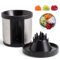 Gemüsehobel Edelstahl Verstellbar,Spiralschneider Gemüse Edelstahl Klein,Spiralschneider Gemüse, Zoodle Maker Zucchini Spaghetti,Für Gemüsespaghetti, Zucchini, Karotten,Kartoffeln, Möhren, Zwiebeln