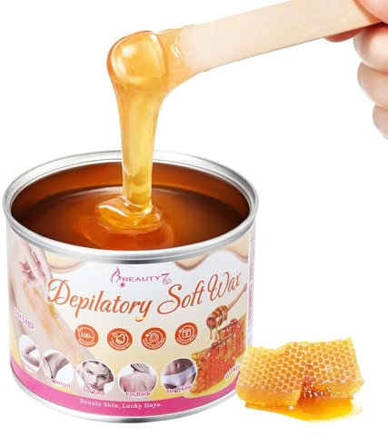 Beauty7 Zuckerpaste mit HONIG Sugaring Paste für die Haarentfernung an Körper Gesicht Intimbereich Sugar für Haarentfernung Zuckerpaste für Sugaring Warmwachs Enthaarungsmittel 400g