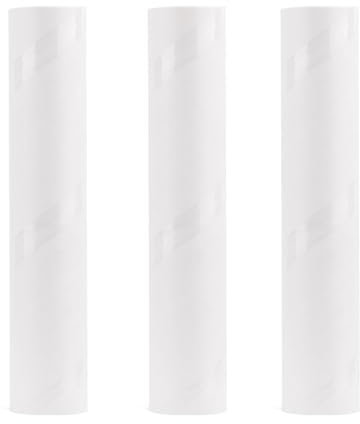 LELE LIFE Paquete de 3 180 hojas de repuesto de rodillo de pelusa, 24 cm de ancho, extra pegajoso, removedor de pelo de perro, gato, para suelo, alfombra, sofá y ropa (3 recambios/180 hojas)