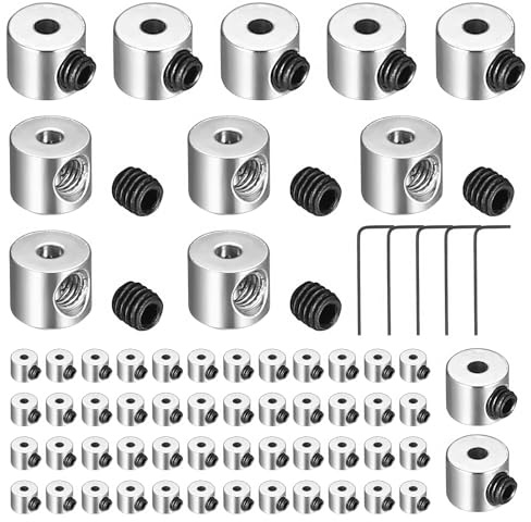 60 Stück Pin Keeper, Stift Keepers Verschluss Schließe, Pin Rücken Anstecker Verschluss Ersatz für Schmuck Brosche Rucksäcken Namensschild, mit 6 Schraubenschlüssel (6 x 5 mm)
