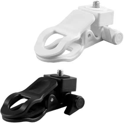 Lotsdonxia 2-Pcs Selfie Light Clip for Monitor Mount, Anti-Slip Camera Clamp with 1/4 Universal Screw, Phone Holder Attachment for Laptop Tripod Live Stream & Video Conferencing