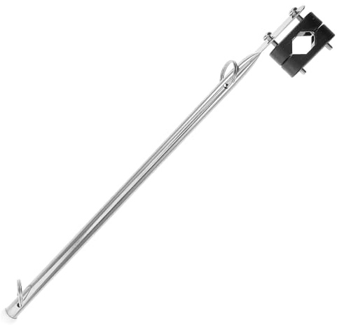 GOOHOCHY Support de Drapeau Bateau en Métal Solide, Mât Allongé pour Kayak et Voilier, Accessoires Nautiques Bateau, Porte-Drapeau sans Perçage pour Pavillons de Bateaux, pour Navigation