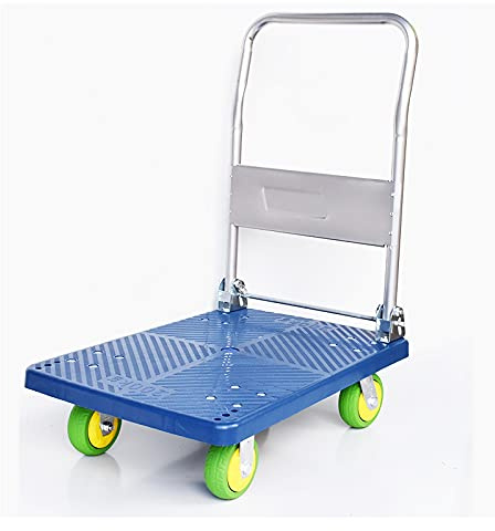 For flyttvagn for hembokhandel, 660 kg viktkapacitet, kraftig flatbäddsvagn(5inchwheelsgreen)