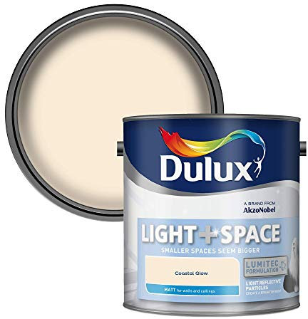 Dulux Light & Space Matt Emulsion Paint For Walls And Ceilings - Coastal Glow 2.5 Litres