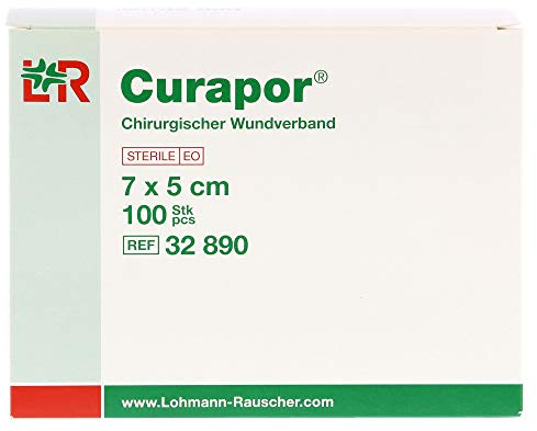 CURAPOR wound dressing transparent 7x5cm sterile, Lohmann & Rauscher, pack of 100