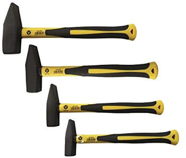 Marteau de serrurier avec manche en fibre de verre 300/500/800/1000 4 pièces