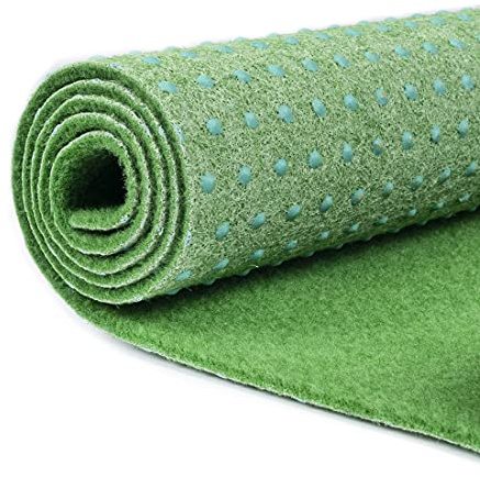 Carpeto Rugs Erba Sintetica per Esterno Drenante con Protuberanze - Prato Sintetico da Esterno Drenante - Tappeto Erba Sintetica per Esterno Rotolo - Verde chiaro - 300 x 750 cm
