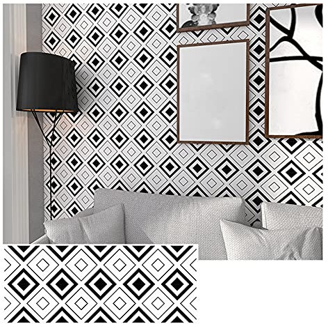 XiinxiGo 3D Selbstklebende Wandfliesen Aufkleber, Peel und Stick Umweltfreundlich Polypropylen Tapete Anti Mold Badezimmer Esszimmer Küche Hotel Dekoration,Stil 6,40Stück(20 * 20 cm)