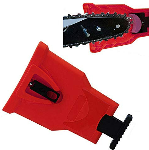Aiguiseur de dents de tronçonneuse jaune/vert/rouge - Outil d'affûtage de chaîne de montage en barre