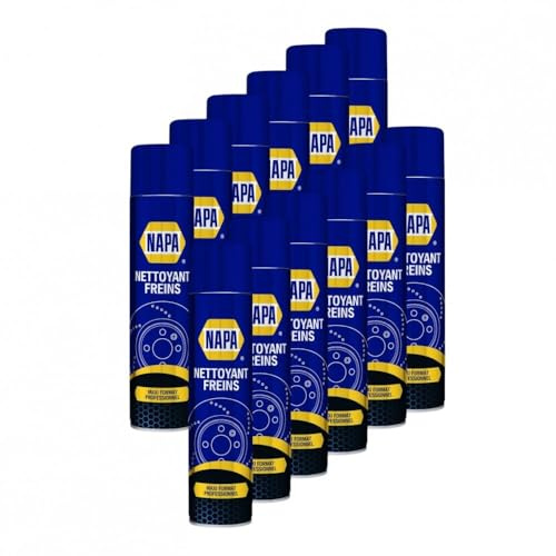 NAPA Limpiador de Frenos Profesional, Formato Máximo, Pack de 12 Unidades, Azul