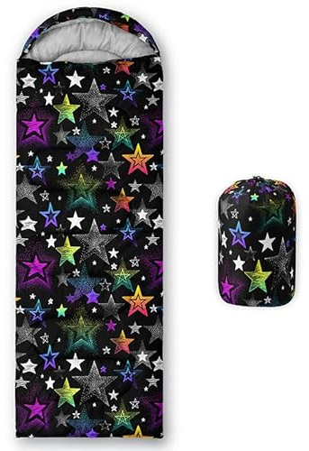 HOSIMA Saco de dormir para adultos, niñas, niños, impermeable, para camping, senderismo, exterior, viajes, caza, con bolsas de compresión (SDC264)
