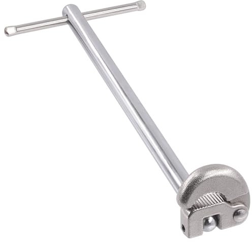 Swpeet 1Pc 10 Large Basin Wrench Extendable Faucet Installation Tool Includes Adjustable Tap Nut Spanner Telescopic Basin Spanner for Fixing Back and Union Nuts Under Sink 3/8-Inch to 1-1/4-Inch