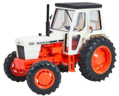 Britains, David Brown 1410 4WD Tractor Model, 1:32 Scale Die-Cast Replica, Classic Farm Toy, Front And Rear Hitch, Four-Wheel Drive Detail, Compatible With Accessories, For Kids And Collectors