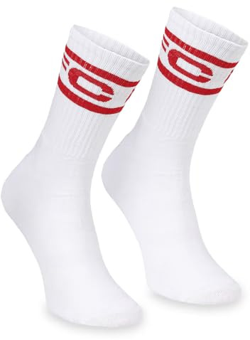 1. FC Köln Sportsocken 2er Set FC (DE/NL/SE/PL, Numerisch, 43, 46, Regular, Regular, Weiß)