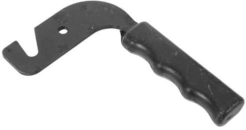 HOMOCONO Poignée de Porte de Chaudière Cnc Résistante la Chaleur Poignée de Cheminée en Acier Robuste pour Poêle à Bois et Barbecue Accessoire pour Foyer Extérieur et Fumoir Usage