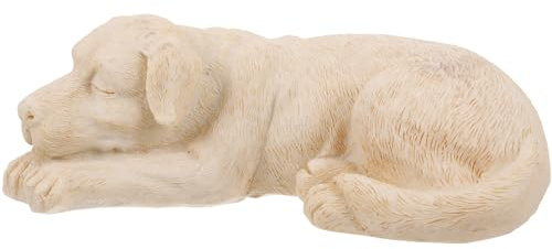 QUMIIRITY Piedra Conmemorativa para Mascotas de Resina Beige Colocación Estable, Estatua para Jardín Exterior Que Memorializa Perros y Gatos