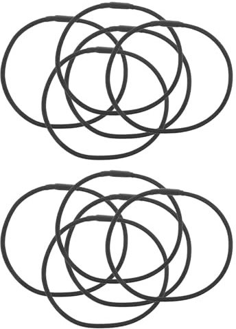 Amosfun Anillos de Goma para Suspensión de Micrófono, 10 Bandas Elásticas Antivibración para Micrófono de Condensador, Compatibles Soportes de Estudio y Uso en Exteriores