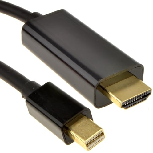 kenable Mini DisplayPort to HDMI Cable for Mac to TV Video & Audio 2m BLACK