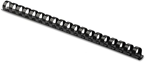 Fellowes 52325 Plastic Comb Bindings, 3/8-Inch, 41-55 Sht Capacity,100/PK,BK