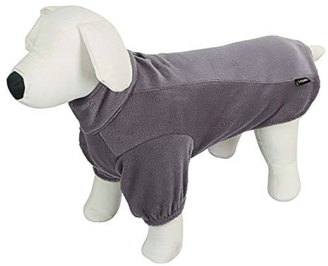 Kerbl Pet 80617 Fleecemantel Bern, Größe L, 45 cm, grau