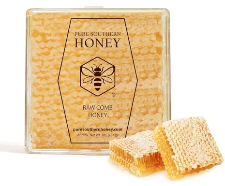 100% Raw Edible Honeycomb by Pure Southern Honey (14 Ounce (Pack of 1))
