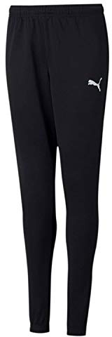PUMA Unisex Kinder Teamrise Poly Training Pants Jogginghose, Black White, 176 EU