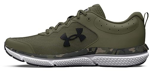 Under Armour mens Charged Assert 10 Camo Running Shoe, green, 7 UK