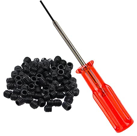 Fbshicung 1.5MM Hex Screw Driver and 50PCS Needle Clamp Screw Compatible with Industrial Overlock Sewing Machine Juki Yamato Pegasus Repair Tools