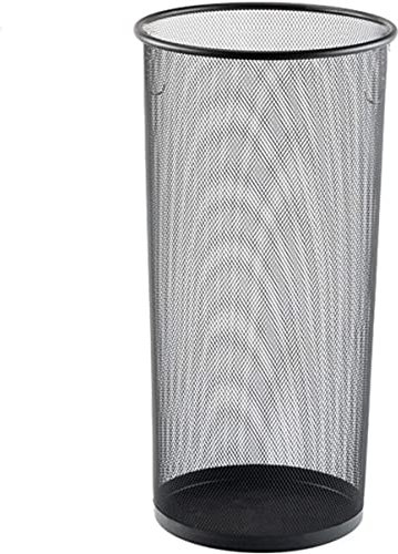 CABLEPELADO Paragüeros de Malla Metálica, Soporte para Paraguas de Malla metálica, Porta Paraguas, Recipiente para Paraguas, Paragüero metálico de Malla, Altura 50 cm y diámetro 26 cm, Negro