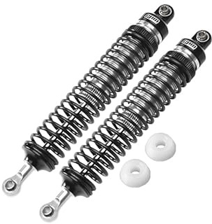 GPM Upgrades Aluminum 6061-T6 Rear Adjustable Spring Dampers for 1/10 4Wd Hammer Rey U4 Rock Racer（LOS03030） RC Car (Silver)