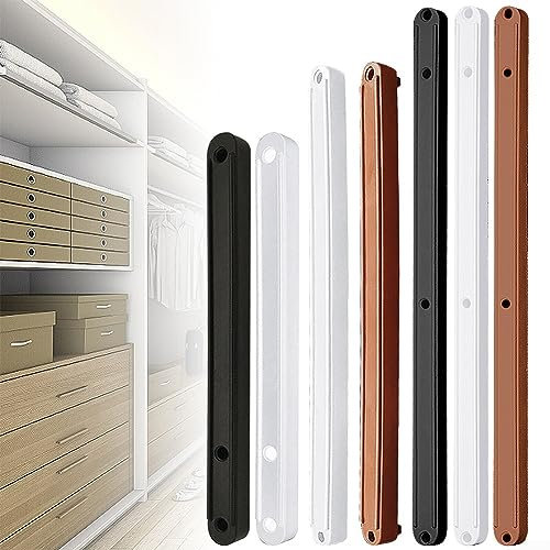 Emiif 10 juegos de guías de plástico para cajones, rieles de cajón (298 mm, marrón)