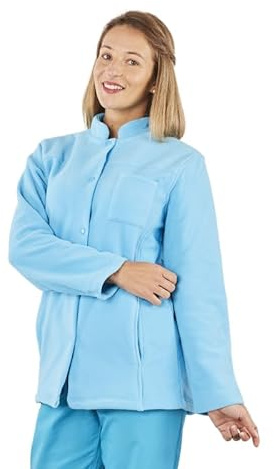 Blouse infirmière Polaire Veste Polaire Passe Couloir infirmière Aide Soignante Turquoise T03