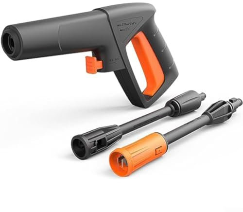 Pistola a spruzzo di ricambio per idropulitrice con bacchetta di estensione e ugello variabile, compatibile con alcune idropulitrici Decker & AR Blue Clean ed elettriche
