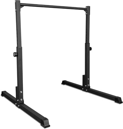 Gravity Fitness Calisthenics Barre Statique - Hauteur Réglable 85-120cm - Support de Fitness Antidérapant pour Home Gym, Bodyweight & Musculation - Gymnastique Pull-Up Bar