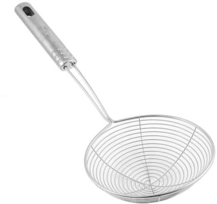 Écumoire de cuisine multifonction en métal, ustensile de cuisine, passoire à araignée, filtre à friture portable, louche, écumoire, cuillère pour friture, écumoire à araignée, écumoire en fil d'acier