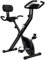 Miweba Sports Heimtrainer Fahrrad klappbar | Hometrainer leise bis 150 kg mit Komfort-Sattel | Ergometer Pedaltrainer Beintrainer Fitnessbikes Indoor Bike Home Trainer Fitness Fahrrad für Zuhause