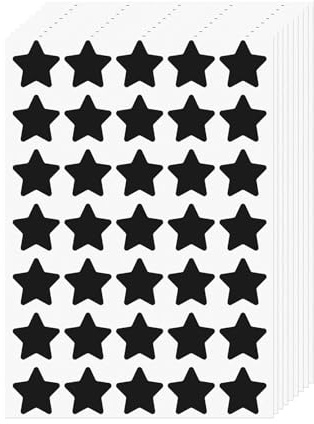 FINDAT Étoiles autocollantes noires 25 mm gommettes récompense 700 pièces